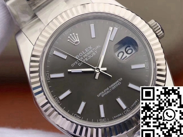 AR Rolex Black 126334 Datejust Factory Dial 41 0305